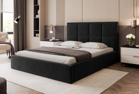 Elegant Design Polterbett Schwarz 180x200