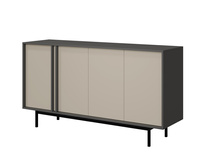 Kommode für Wohnzimmer Beige/Anthrazit MALTS