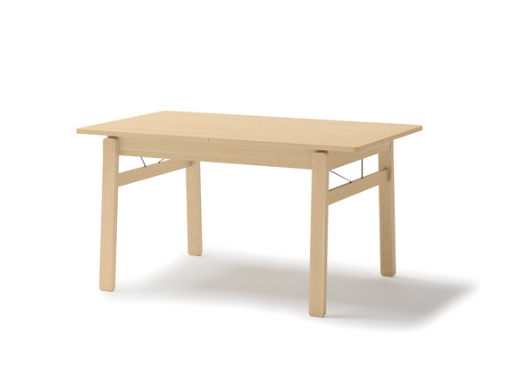 Großer Esstisch rechteckig Japandi Stil 149–269 cm Eiche hell PAPHO