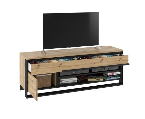 Loft Lowboard mit Schubladen und LED-Beleuchtung LIMA