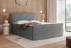 Elegantes Boxspringbett 120x200 Dunkelgrau NARA