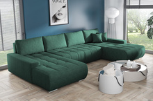 Großes Ecksofa in U-Form für Wohnzimmer MONA Beige