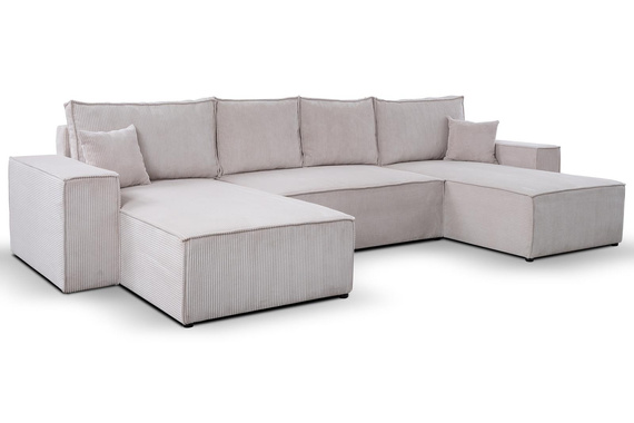  Ecksofa U-Form MALAG Beige