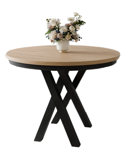 Runder Esszimmertisch LOFTO Eiche craft