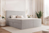 Boxbett mit Bettkästen Grau Cordstoff 180x200 NEL