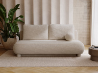 Sofa ohne Armlehnen, moderne runde Form, Moderne Couch