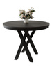 Esszimmer Rund LOFTO Schwarz Holz