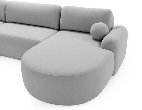 Ecksofa U Form Breite 377 OLIO Grau