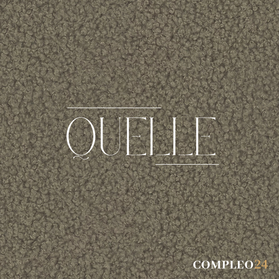 Glamour Wolkenbett 200x200 mit Metallrahmen Hellbraun LUX