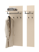 Kleiderbügel mit Regal Beige FLORE