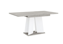 Ausziehbare Esstische SANA Beton+Weiß