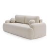 Elegantes Schlafsofa Bouclé Grau Teddy TEDI