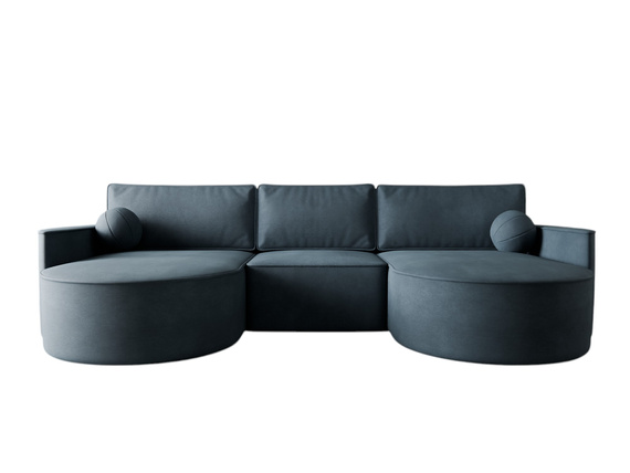 Komfortables Ecksofa U Form OLIO Blau