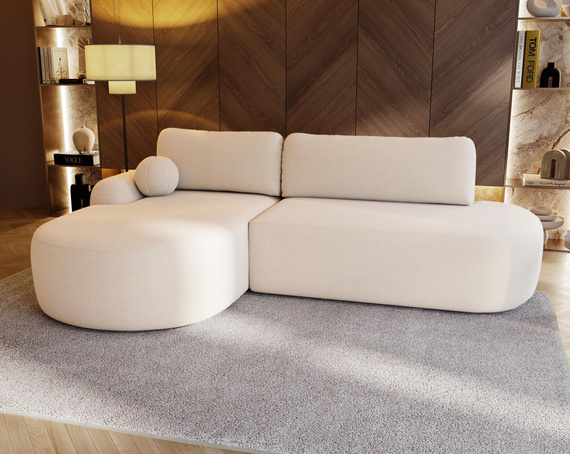 Designer Ecksofa Creme