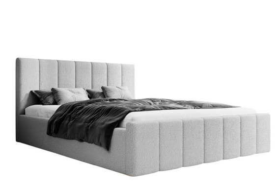 Bett LIVORA Boucle 140x200 Beige