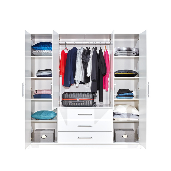 Kleiderschrank mit 3 Schubladen ALEX Eiche sonoma