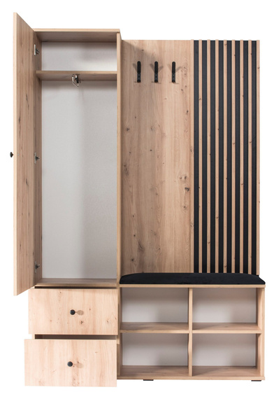 Garderoben-Set BORDO Eiche Artisan