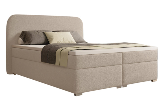 Boxspringbett 200x200 beige Modernes Doppelbett DESIGNO