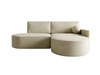 Modernes Ecksofa L Stilvoll und Bequem Creme MORENO