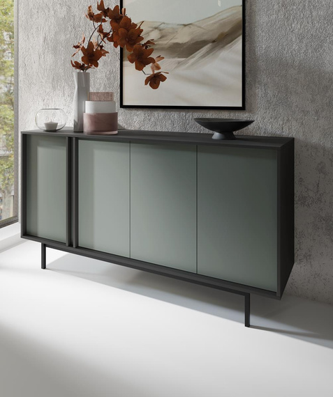 Elegante Kommode mit Stauraum Salbei/Anthrazit MALTS