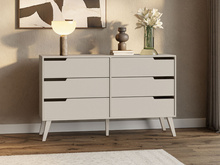 Kommode mit 6 Schubladen Kaschmir MONIS