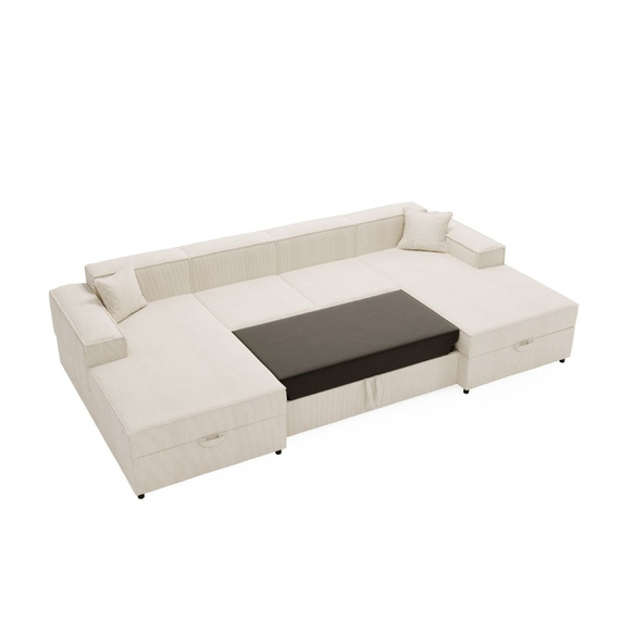 Ecksofa U-form SANTO Rosa Velvet