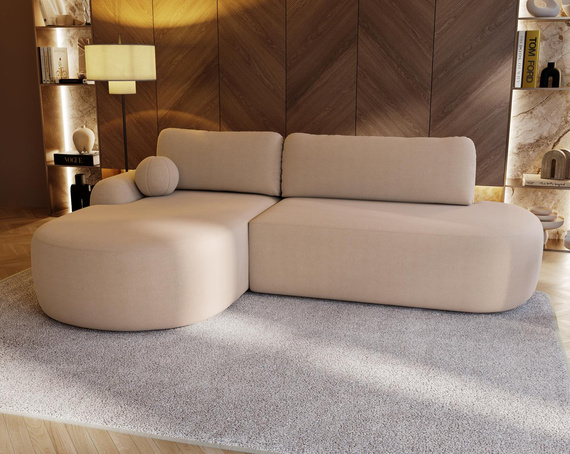 Modernes Ecksofa Hellbeige