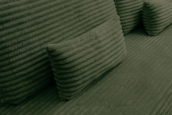 2 Sitzer Schlafsofa ohne Armlehnen olivgrün NEO