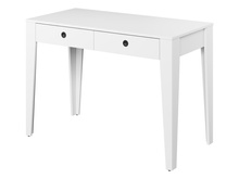 Schreibtisch klein mit 2 Schubladen KONO Weiß