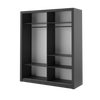 Mehrweckschrank mit Spiegel ARTI 03 Schwarz