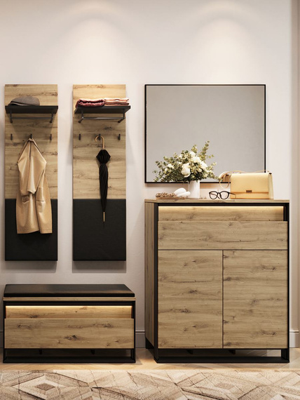 Kommode LIMA  zwei Schubladen Eiche artisan 