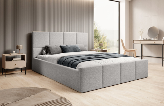 Polsterbett Madera 140x200 Grau
