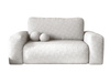 Schlafsofa 190 cm breit modern TEDIS Weiß