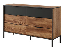 Loft Kommode GAFS Kastanie / Anthrazit