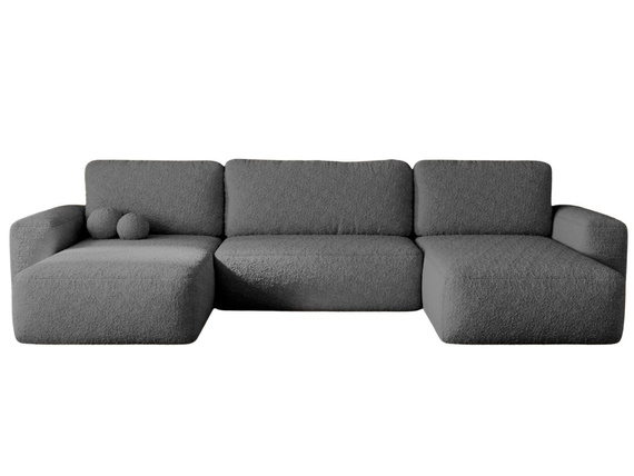 Graphit Bouclé Sofa U-Form TEDIS