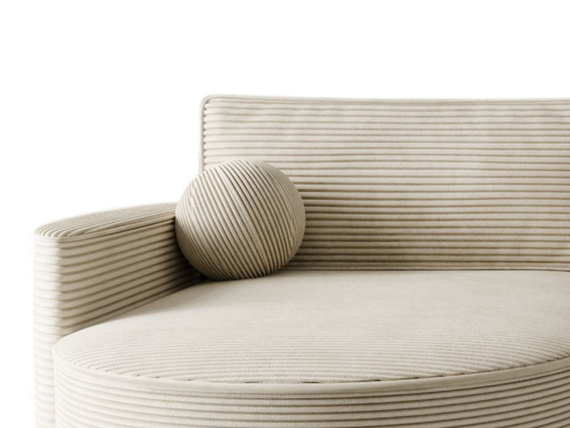 Ecksofa U Form ohne Schlaffunktion OLIO Beige