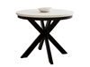 Runde Esstische BELLAMI Weiß/Schwarz