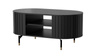 Couchtisch modern mit Lamellen MODERNO Schwarz