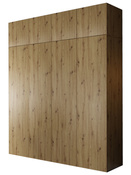 Großer Kleiderschrank mit Türen und Aufsatz Eiche artisan STELLS