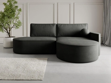 Ottomane Rechts \ Velvet \ Graphit