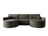 Ecksofa U Form im Modernen Design OLIO Graphit