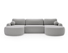 Ecksofa U Form Breite 377 OLIO Grau