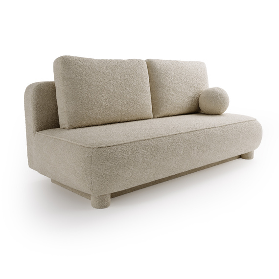 Sofa ohne Armlehnen, moderne runde Form, Moderne Couch