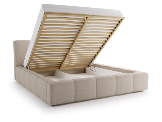 Polsterbett Modern LARAS 140x200 Grau