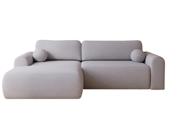 Design Ecksofa in modernem stil grau links AURA