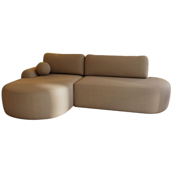 Rundes Ecksofa Beige