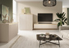 TV-Schrank für Wohnzimmer GLAM Weiß Beige