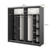 Schwebetürenschrank ARTI 14 Weiß