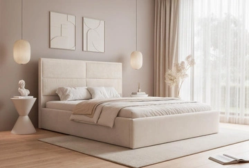 Lattenrost mit Metallrahmen \ 140 \ Creme