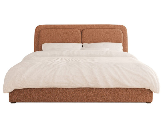 Modernes Kupfer Polsterbett mit Metallrahmen 180x200 LEA